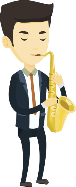演奏萨克斯管的音乐家图片下载