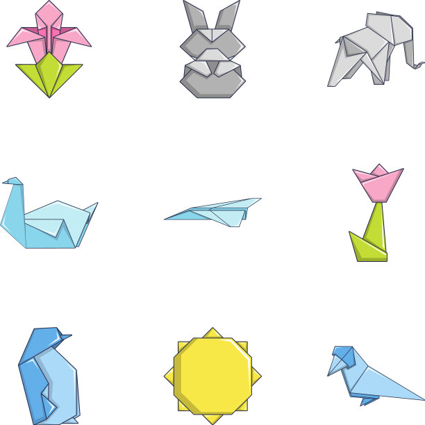 轮廓图标设置卡通风格图片下载