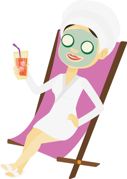 在美容院做美容的女人图片下载