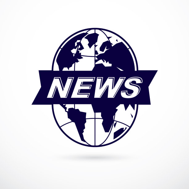 用地球和地球创造新闻主题徽章图片下载