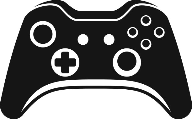 现代游戏手柄图标简单的风格图片下载