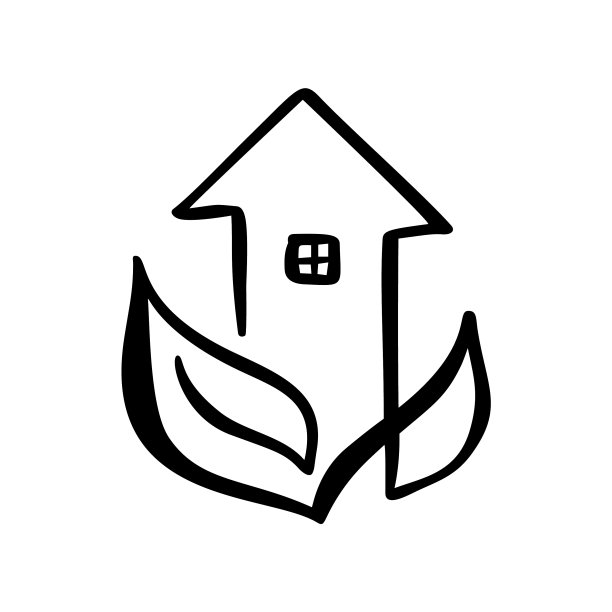 生态屋叶，简单的书法自然图片下载