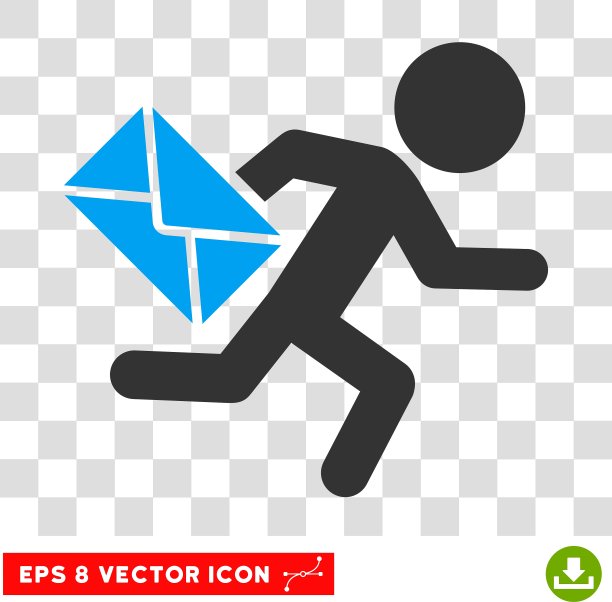 儿童邮件快递Eps图标图片下载