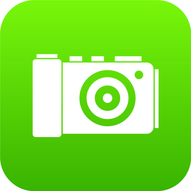 照片相机图标数码绿色图片下载