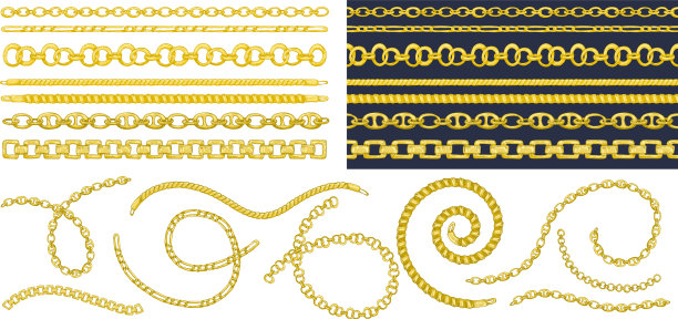 一套刷子模式与复古手绘草图图片下载