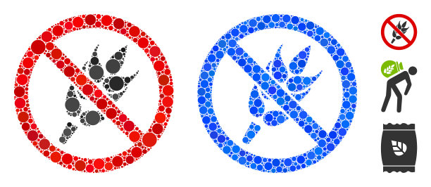 无面筋成分图标圆点图片下载