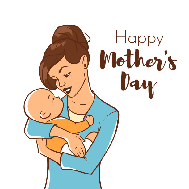 母亲带着新生儿图片下载
