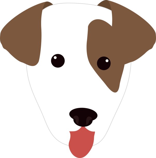 可爱的狗脸图片下载