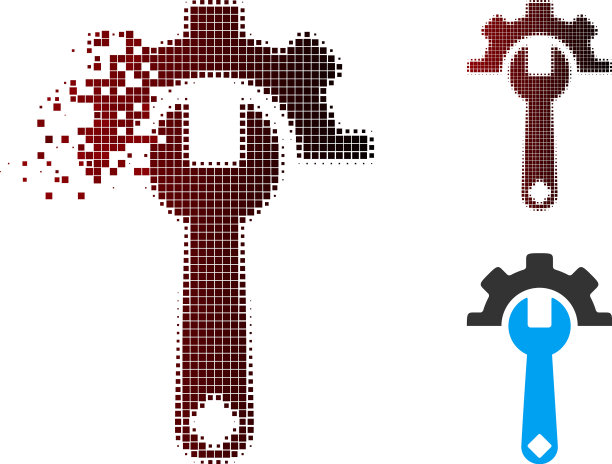 分割像素半色调服务工具图标图片下载