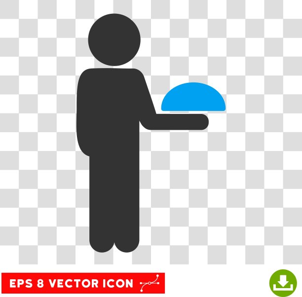 儿童服务生Eps图标图片下载