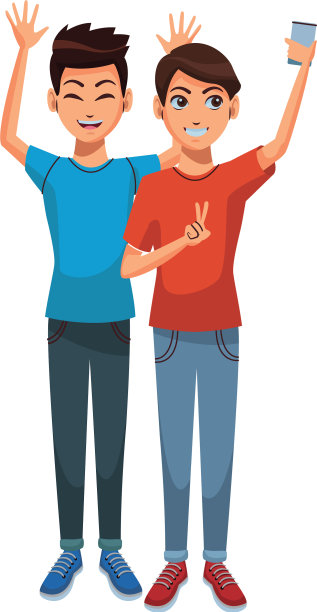 男人在用智能手机自拍图片下载