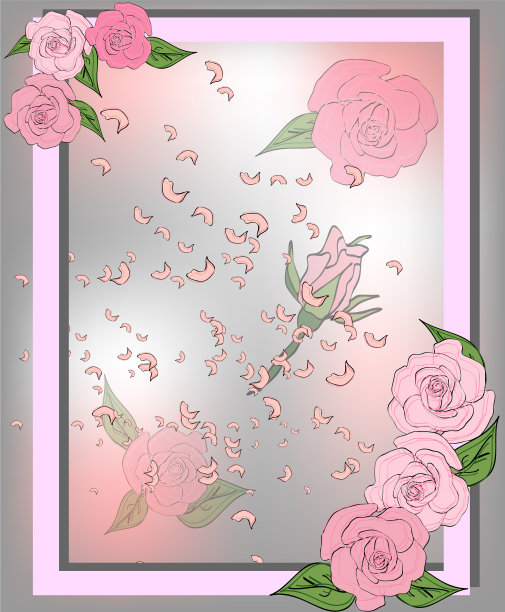 质地来自玫瑰、樱花和莲花花瓣图片下载