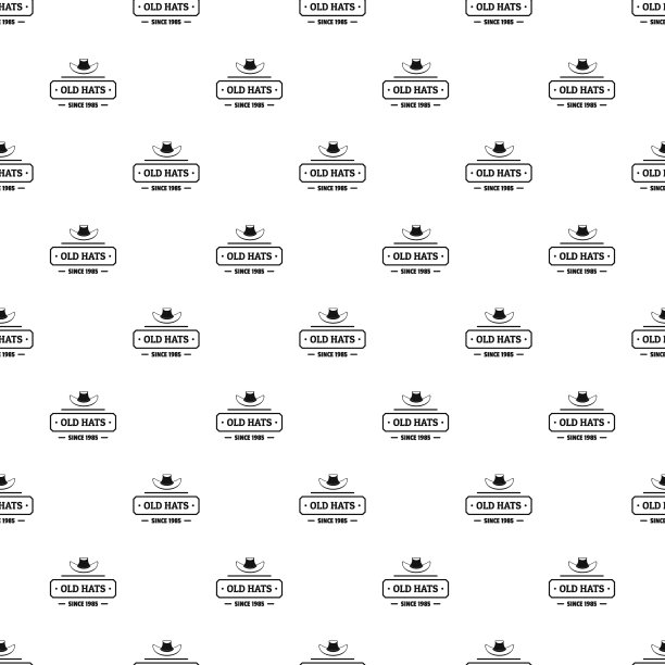 旧帽子图案无缝图片下载