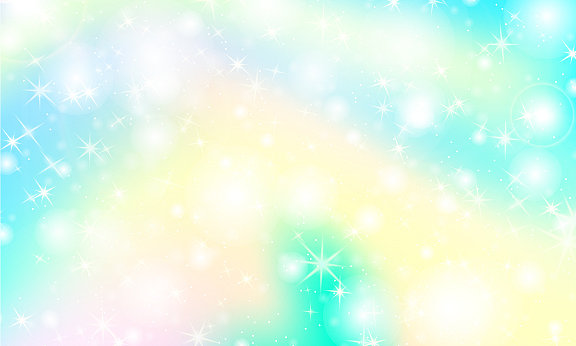 独角兽彩虹背景全息天空图片下载