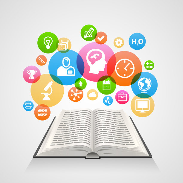 书与图标艺术对象图片下载