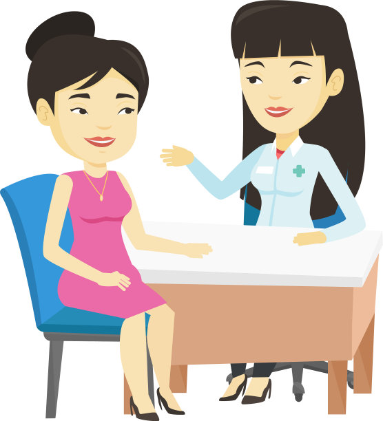 医生在办公室咨询女病人图片下载