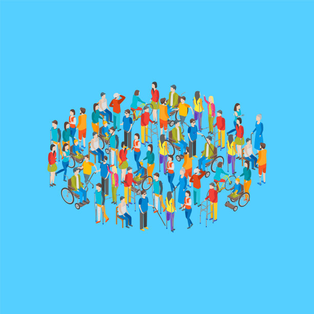 等距残疾人字符分组上图片下载