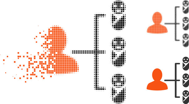 溶解点半色调儿童链接图标图片下载