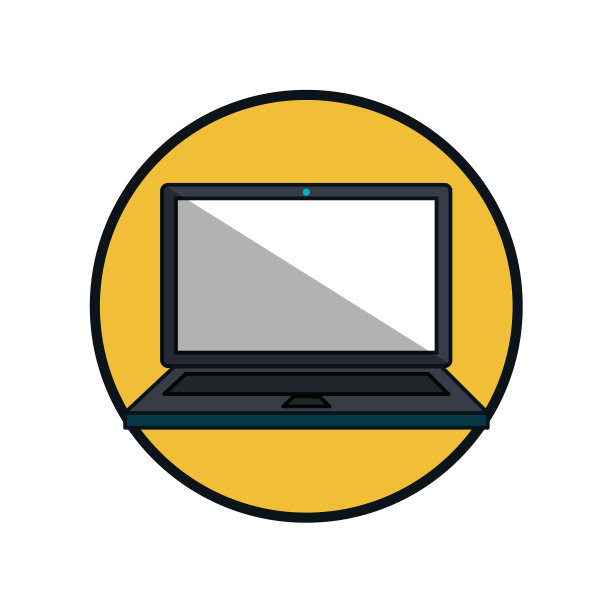 笔记本电脑技术孤立图标图片下载