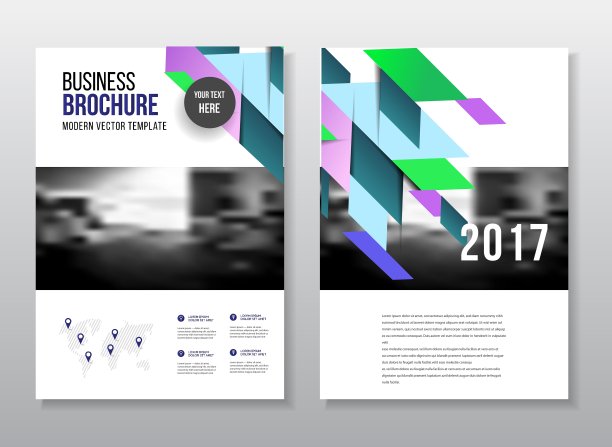 商业演示与照片和几何图片下载