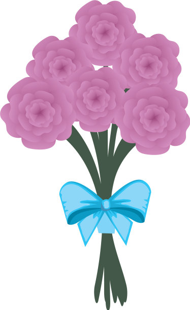 漂亮的玫瑰花束与领结图片下载