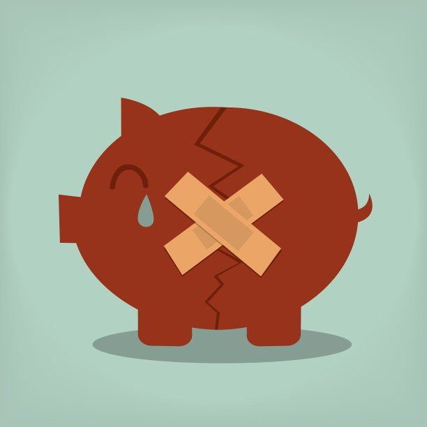 储蓄罐经济萧条图片下载