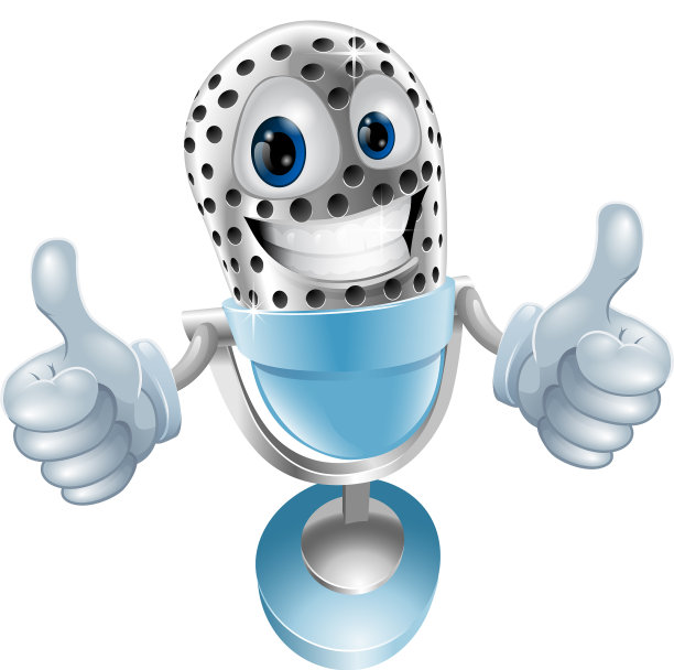 麦克风卡通人物图片下载