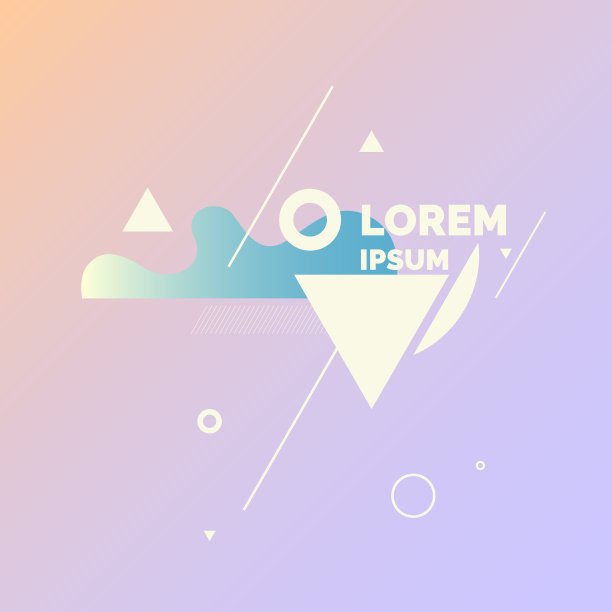 几何海报与不同的形状现代图片下载