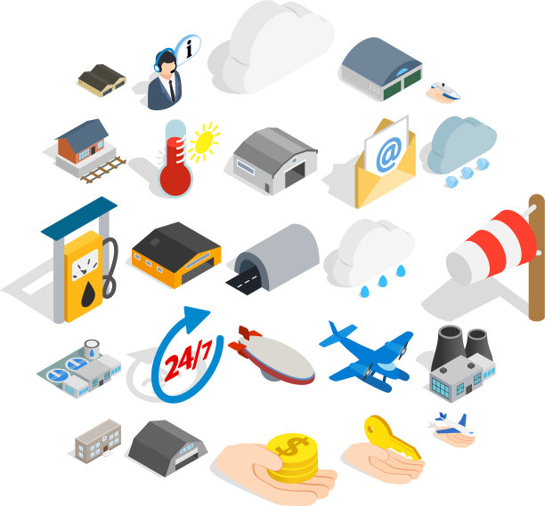 航行图标设置等距样式图片下载