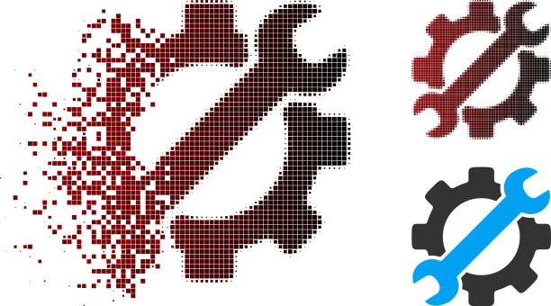 分散像素半色调服务工具图标图片下载