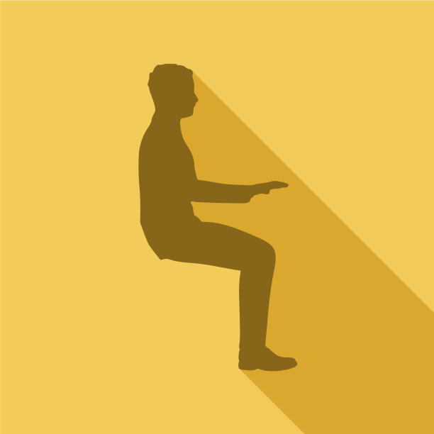 坐在男子的剪影图片下载