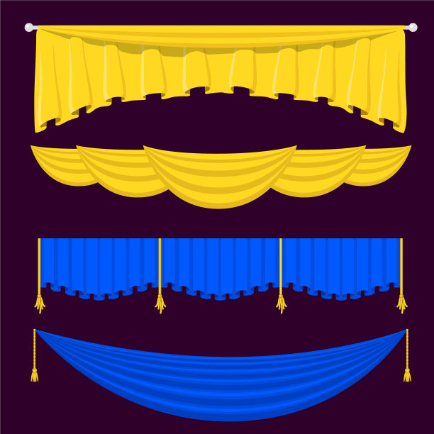 戏幕幕，舞台织物质感图片下载