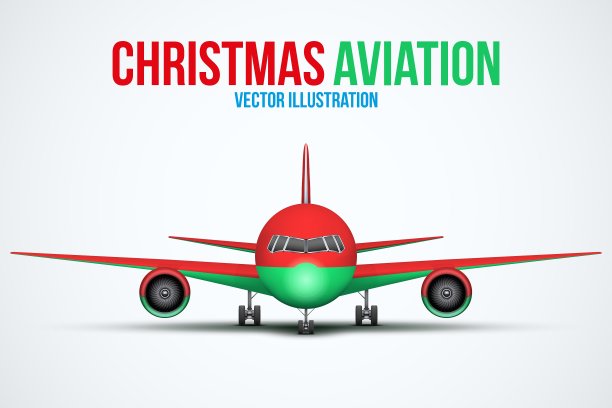 民用飞机站在底盘上图片下载