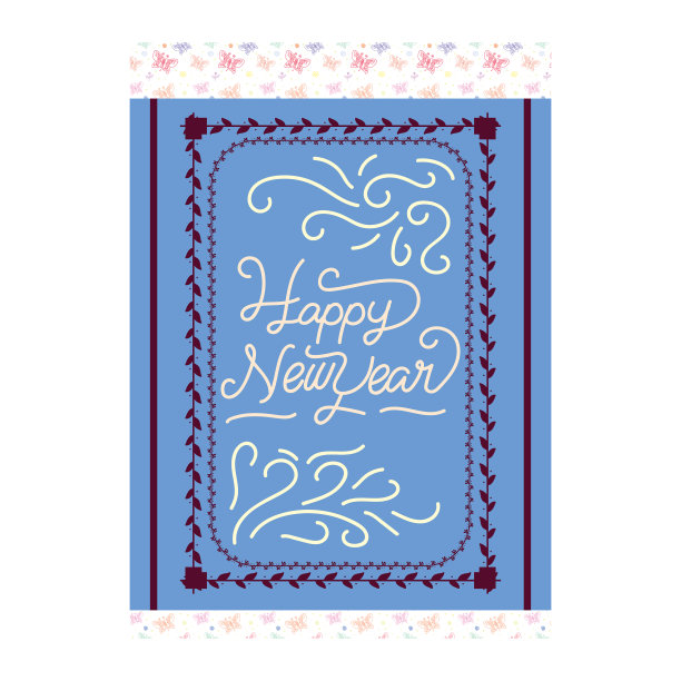 新年贺卡美丽的贺卡图片下载