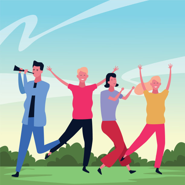 人们跳舞，玩得很开心图片下载