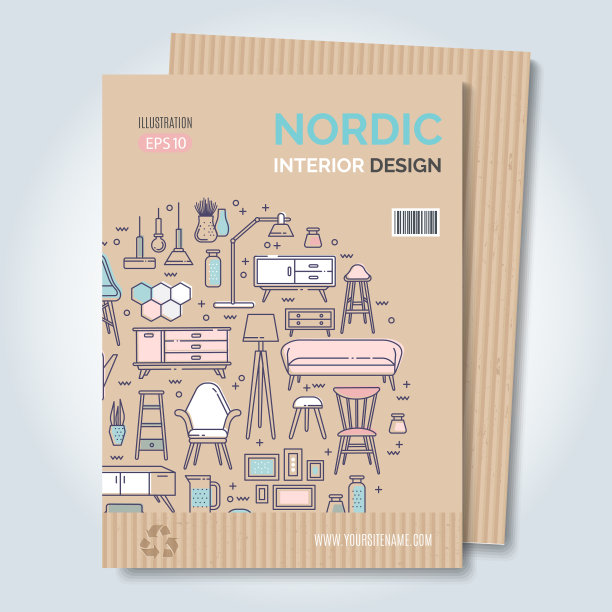 斯堪的纳维亚家具线条风格图片下载