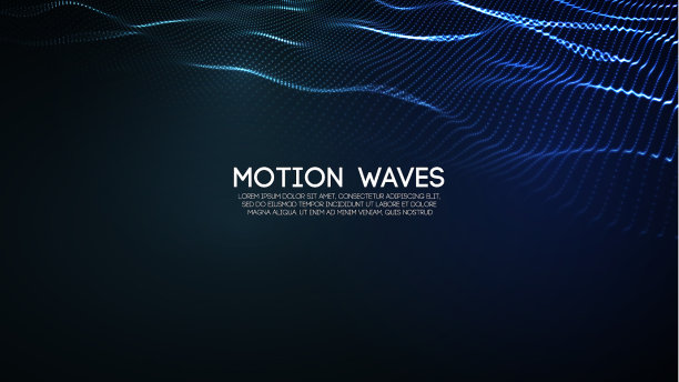 三维发光抽象数字波粒子图片下载