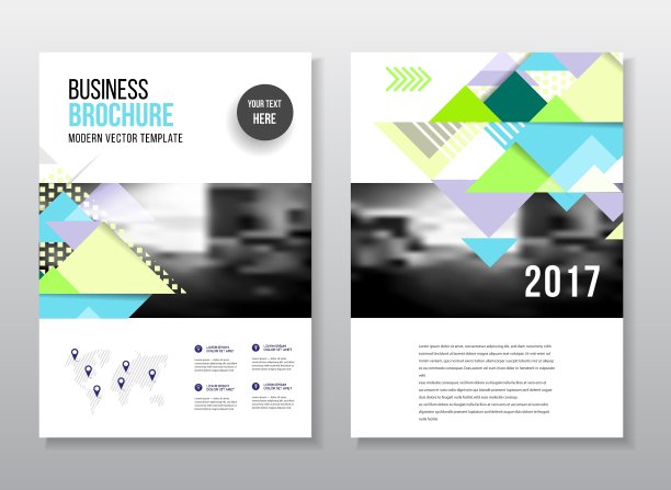 商业演示与照片和几何图片下载