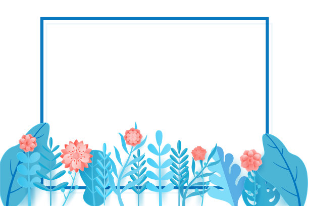 纸艺术风格的春季销售横幅设计叶图片下载