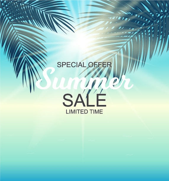 夏季销售背景图片下载