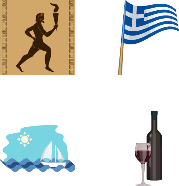 希腊运酒旗希腊集集图片下载