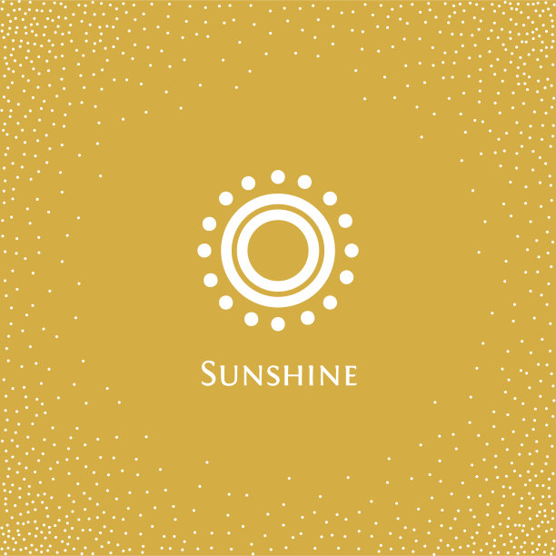 孤立抽象圆形橙色标志图片下载