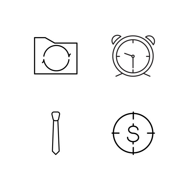 业务简单概述图标集图片下载