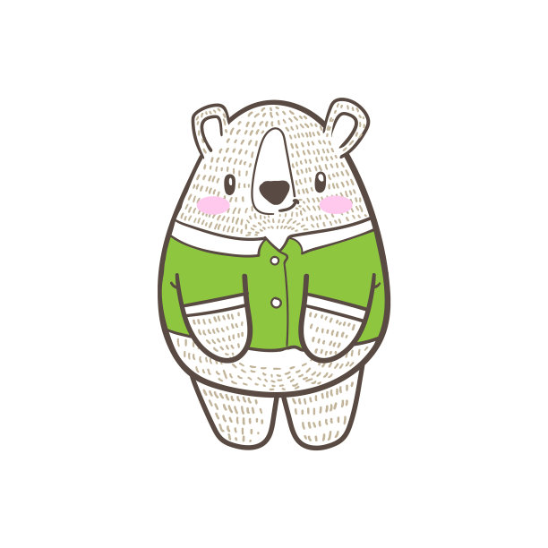 可爱的小老虎卡通涂鸦图片下载