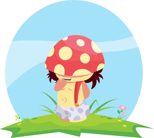 蘑菇精灵在花园魔法的角色图片下载
