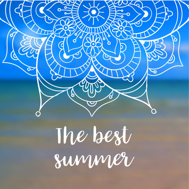 最好的夏季横幅曼荼罗图片下载