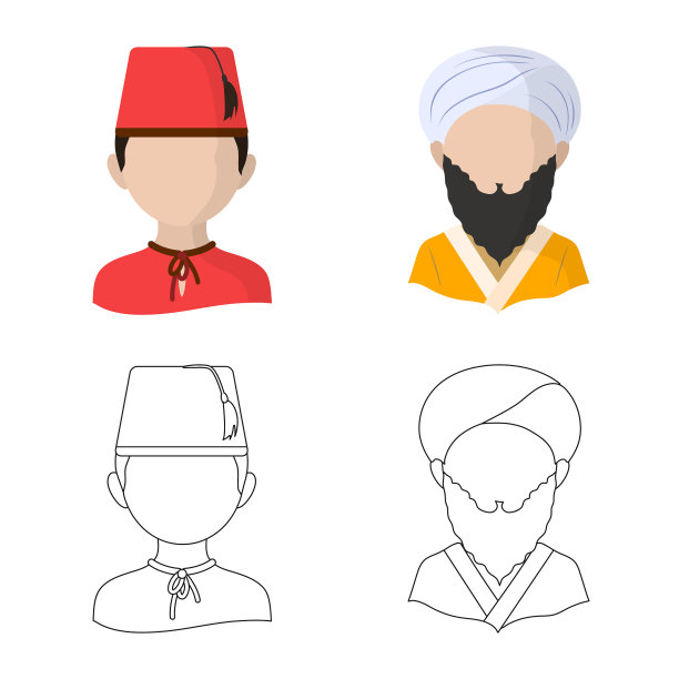 模仿者和常驻图标的孤立对象图片下载