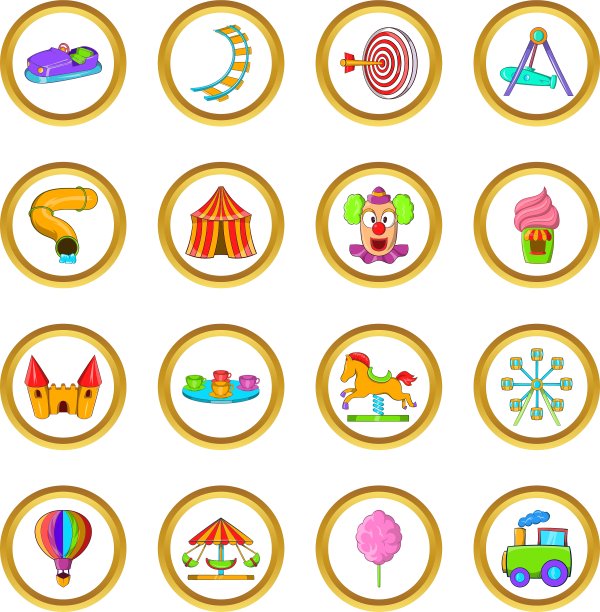 游乐园设定卡通风格图片下载