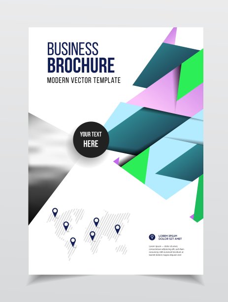 商业演示与照片和几何图片下载