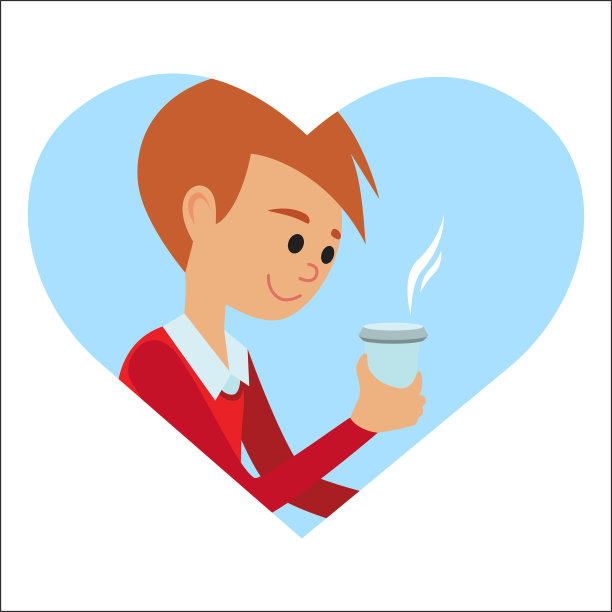 手里拿着杯子喝着热咖啡的男人图片下载